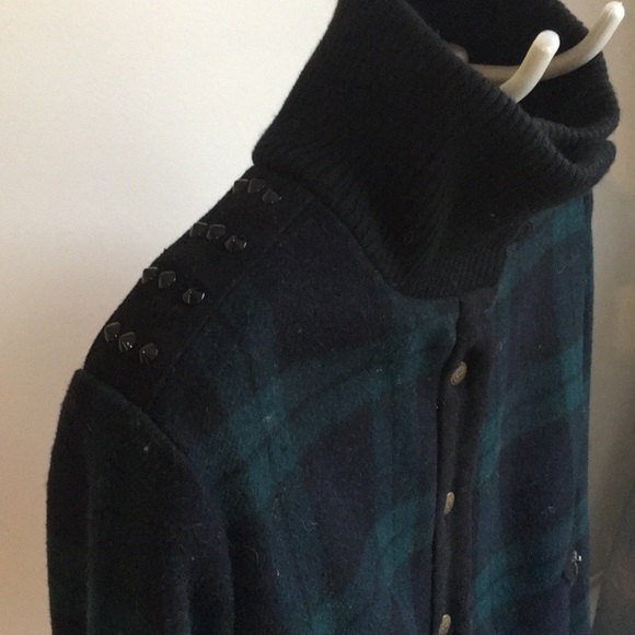 Maison Scotch tartan wool bomber jacket - Picture 5 of 5